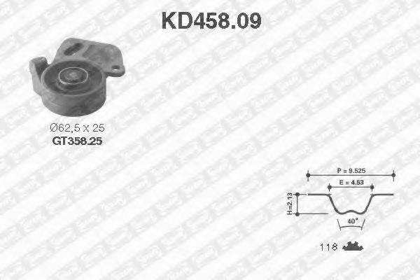 Комплект ремня ГРМ KD458.09 SNR