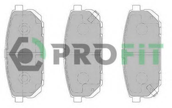 Комплект тормозных колодок, дисковый тормоз 5000-1736 C PROFIT