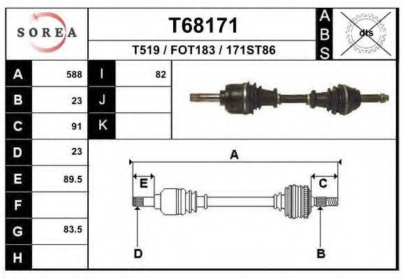 Вал T68171 EAI