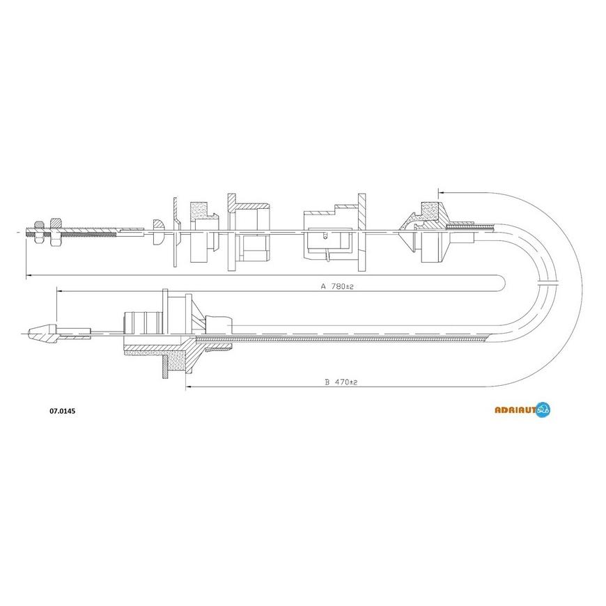 Тросик сцепления Adriauto