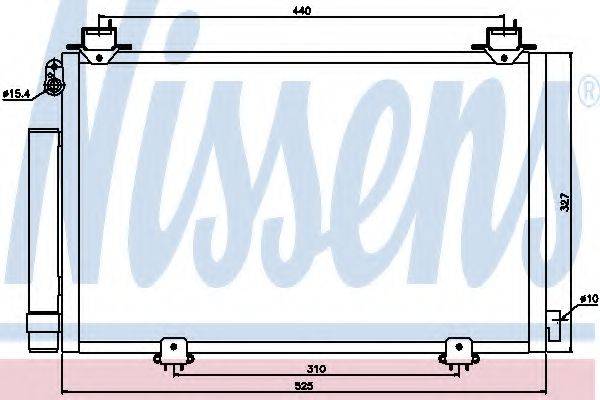 Радиатор кондиционера 94590 NISSENS