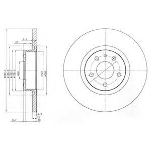 Тормозной диск BG3420 DELPHI