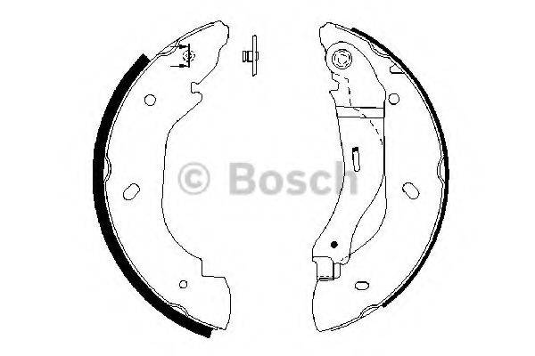 Комплект тормозных колодок 0 986 487 660 BOSCH