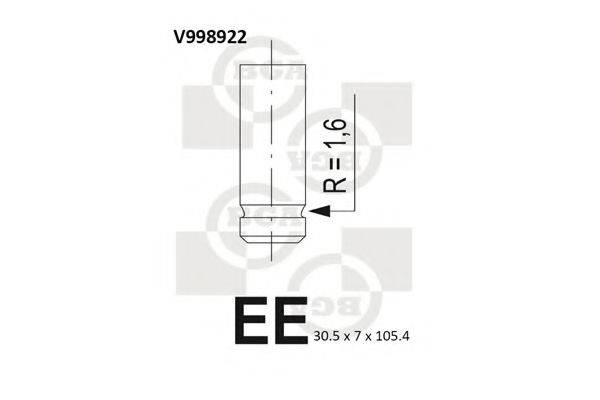 Впускной клапан V998922 BGA