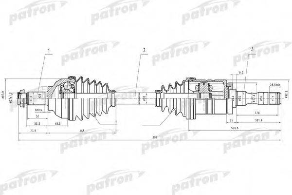 Приводной вал PDS4621 PATRON