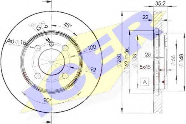 Тормозной диск 78BD4749-2 ICER