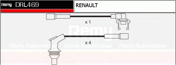 DRL469 REMY Комплект проводов зажигания DRL469 REMY