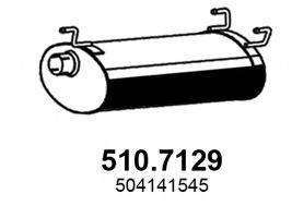 Глушитель выхлопных газов конечный 510.7129 ASSO