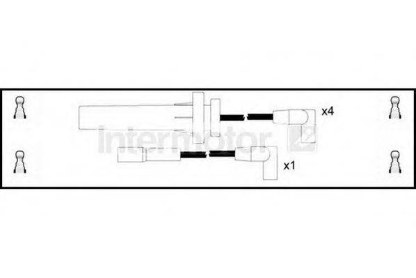 Комплект проводов зажигания 76009 STANDARD