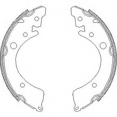 Комплект тормозных колодок Z4350.00 WOKING