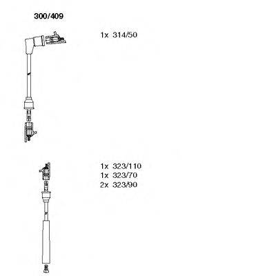 Комплект проводов зажигания 300/409 BREMI