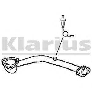 Труба выхлопного газа 130386 KLARIUS