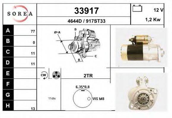 Стартер 33917 EAI