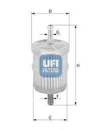 Фильтр топливный 31.028.00 UFI