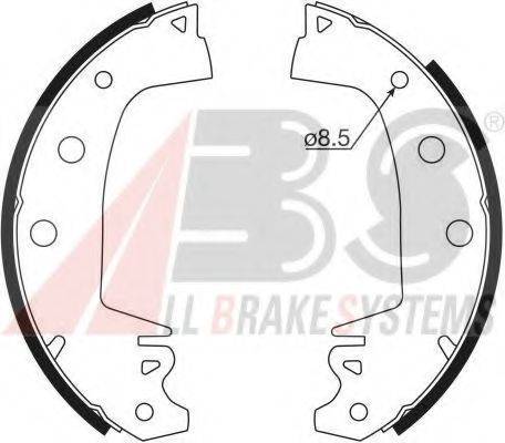 Комплект тормозных колодок 8110 A.B.S.
