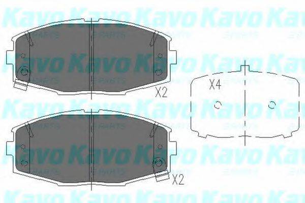 Комплект тормозных колодок, дисковый тормоз KBP-9034 KAVO PARTS