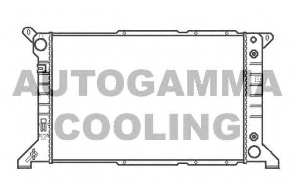Радиатор, охлаждение двигателя 102090 AUTOGAMMA