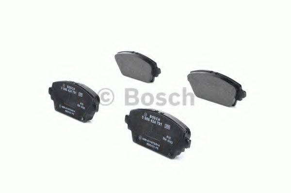 Комплект тормозных колодок, дисковый тормоз 0 986 424 791 BOSCH