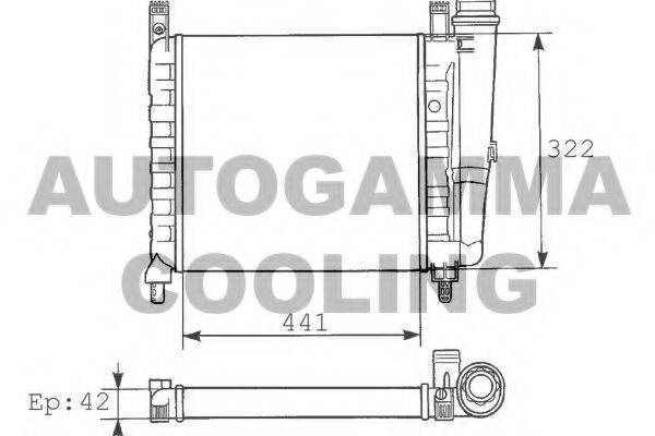 Теплообменник 100286 AUTOGAMMA