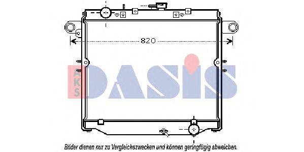 Радиатор, охлаждение двигателя 210178N AKS DASIS