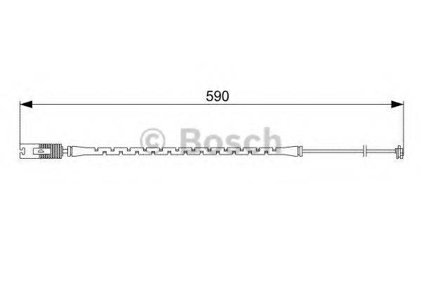 Сигнализатор, износ тормозных колодок 1 987 473 042 BOSCH