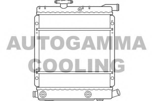 Радиатор, охлаждение двигателя 100140 AUTOGAMMA