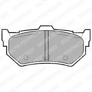 Комплект тормозных колодок, дисковый тормоз LP768 DELPHI