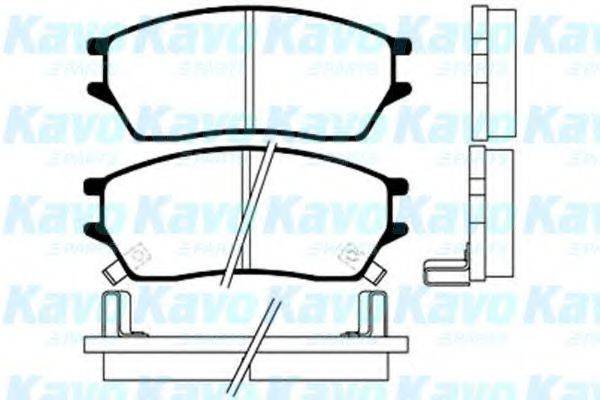 Комплект тормозных колодок, дисковый тормоз BP-2010 KAVO PARTS