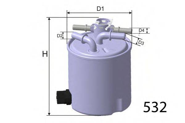 Фильтр топливный M615 MISFAT