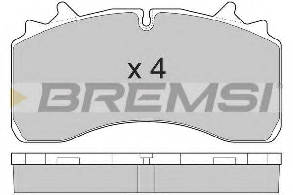 Комплект тормозных колодок BP7327 BREMSI