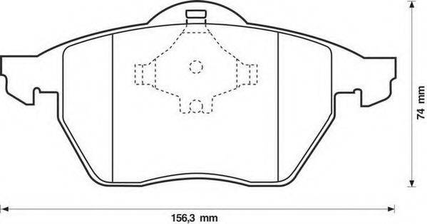 Комплект тормозных колодок, дисковый тормоз V10-8131-1 VAICO