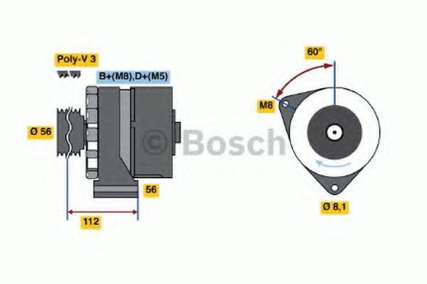 Генератор 0 120 469 012 BOSCH