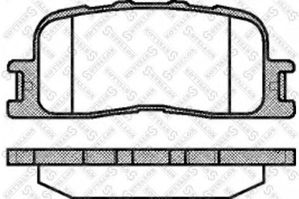 Комплект тормозных колодок 865 000-SX STELLOX