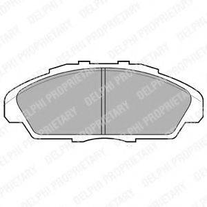 Комплект тормозных колодок, дисковый тормоз LP733 DELPHI