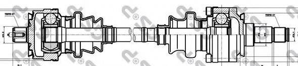 Приводной вал 235004 GSP