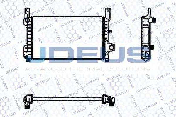 Радиатор, охлаждение двигателя RA0120910 JDEUS