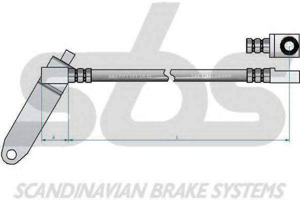 Тормозной шланг 13308525140 SBS