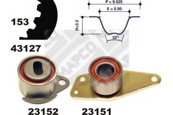 Комплект ремня ГРМ 23127 MAPCO