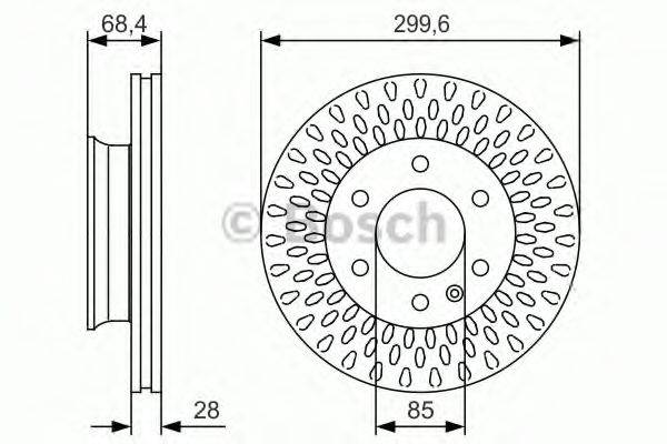 Тормозной диск 0 986 479 R78 BOSCH