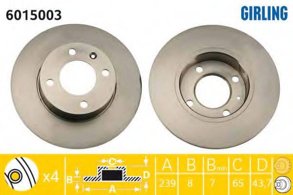 Тормозной диск 6015003 GIRLING