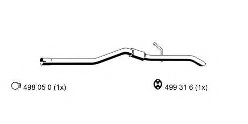 Глушитель выхлопных газов конечный 331029 ERNST