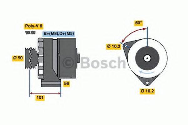 Генератор 0 986 035 890 BOSCH