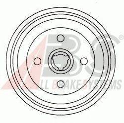 Тормозной барабан 7D0238 KAWE