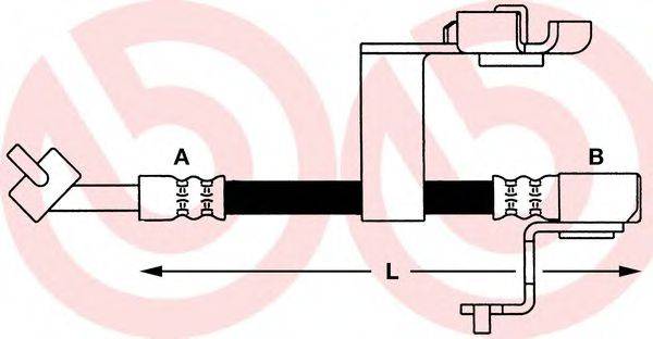 Тормозной шланг T 24 082 BREMBO