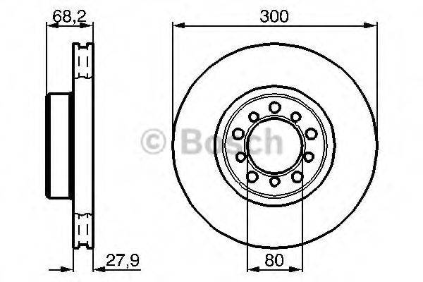 Тормозной диск 0 986 478 197 BOSCH