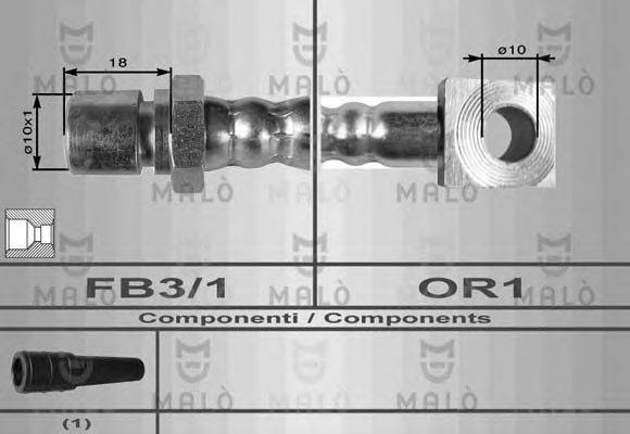 Тормозной шланг 8545 MALO