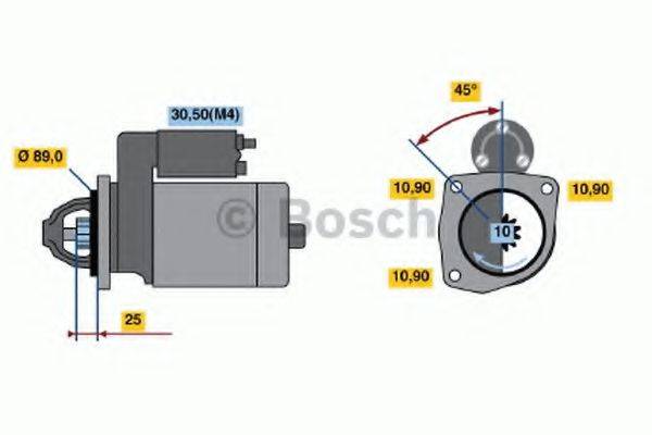 Стартер 0 001 231 009 BOSCH