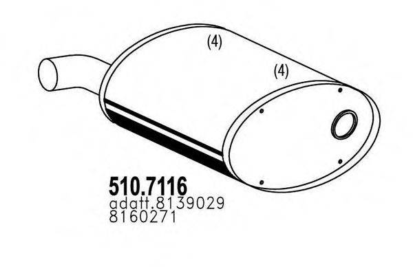 Амортизатор 510.7116 ASSO