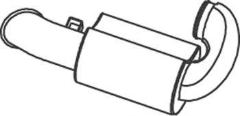 Глушитель выхлопных газов конечный