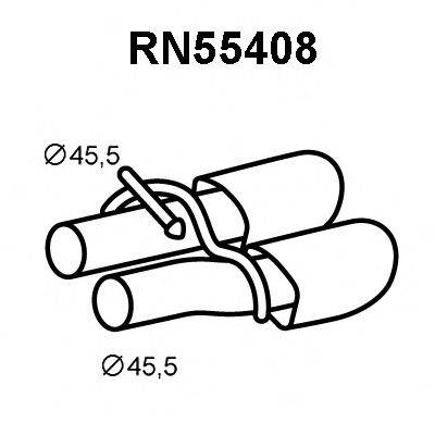 Труба выхлопного газа RN55408 VENEPORTE